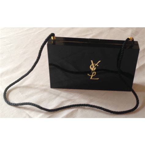 pochette vinyle noir ysl beauté|Pochette noir YVES SAINT LAURENT pour Femme .